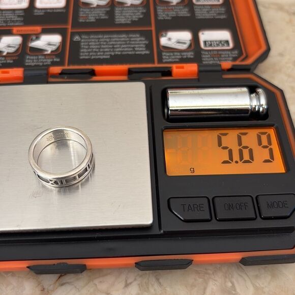 Tiffany & Co. Atlas Ring 925 Sterling Silver Vintage - Picture 6 of 8